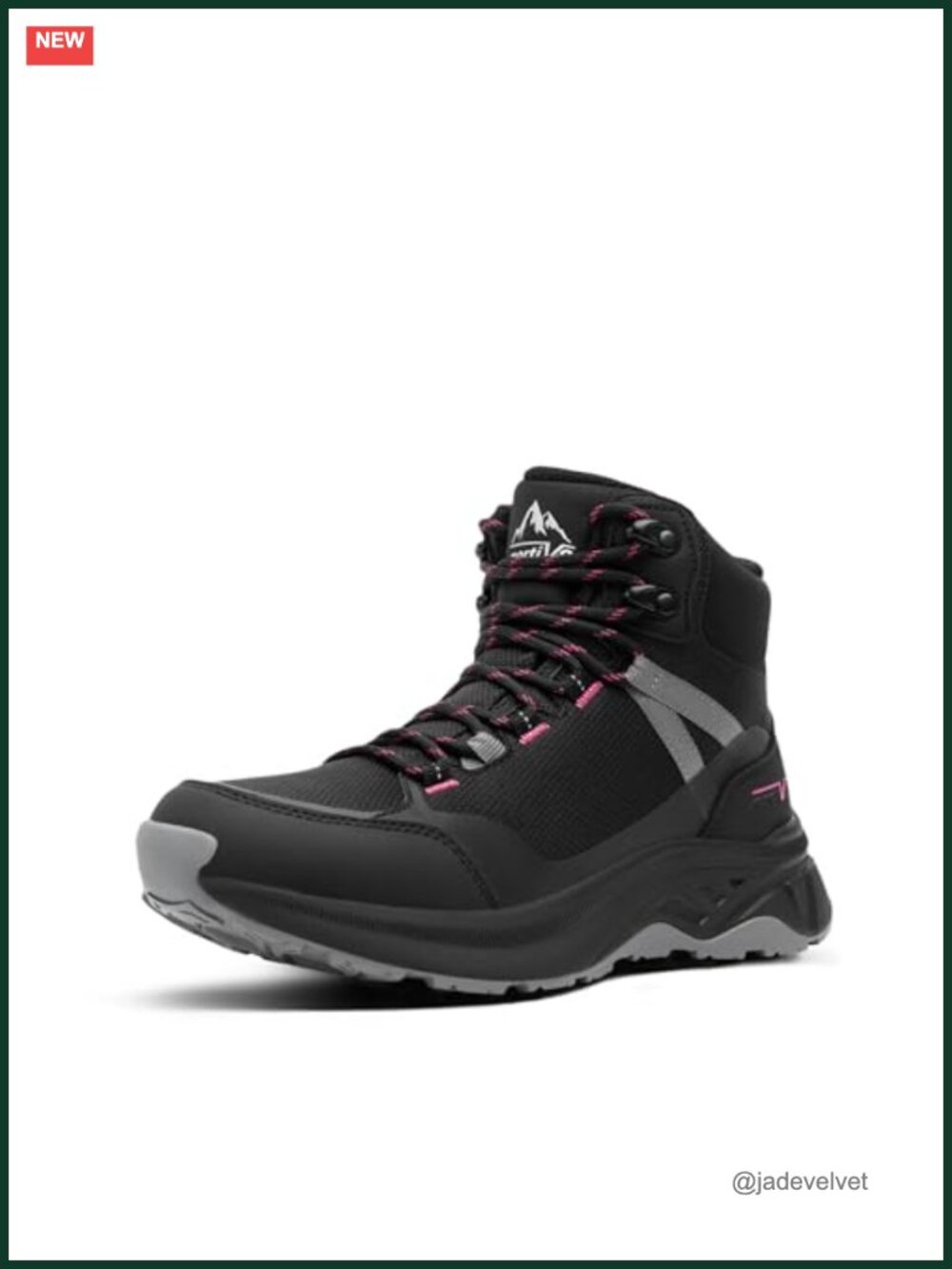 Waterproof Hiking Boots Lightweight Ankle Lace-Up Women's Outdoor Trekking Shoes